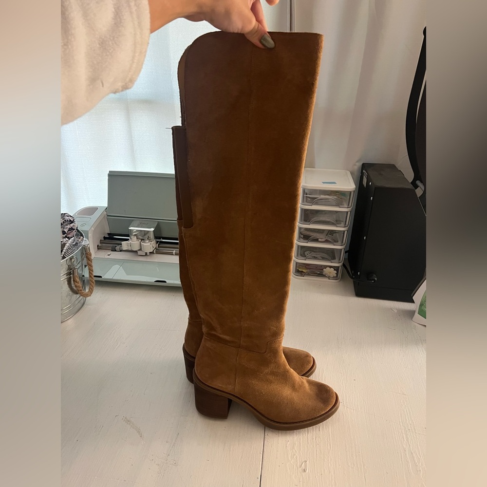 Lucky Brand Brown Over the Knee Boots